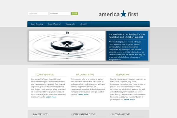 Enterprise theme site design template sample