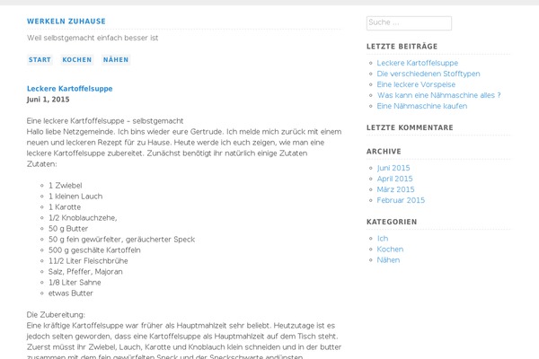 Twenty Fifteen theme site design template sample