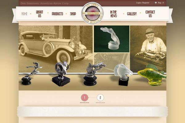 Retro theme site design template sample