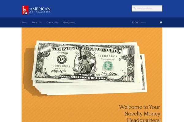 Storefront Child theme site design template sample