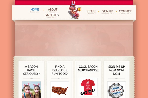 Retro theme site design template sample