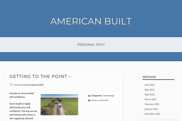 Aaron theme site design template sample