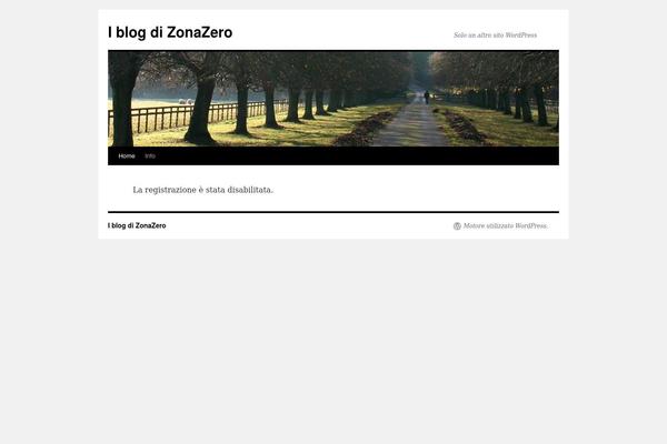 Twenty Ten theme site design template sample