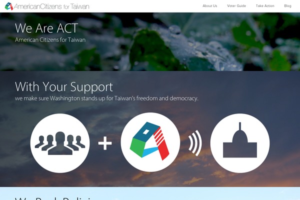 Act theme site design template sample