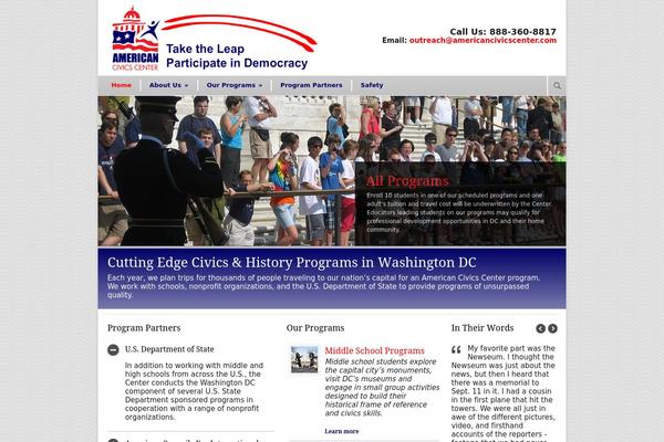 americancivicscenter.com site used Modernize V2.2.3