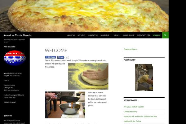 Twenty Fourteen theme site design template sample