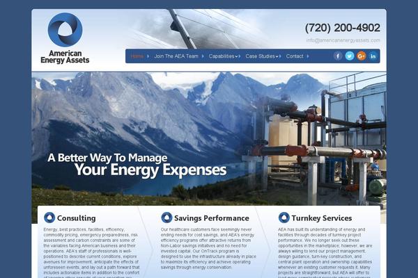 Aea theme site design template sample