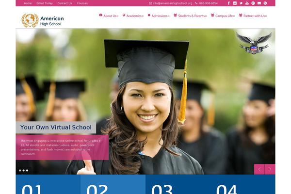americanhighschool.org site used Zoo-eduhub