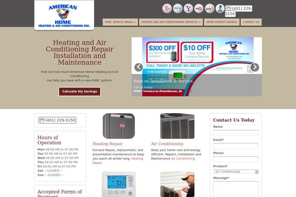 Hvac theme site design template sample