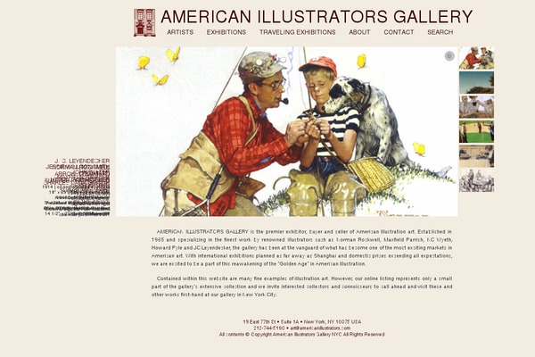 American theme site design template sample