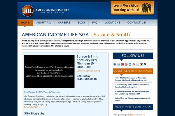 americanincomelife-surace-smith.com site used Sga-theme