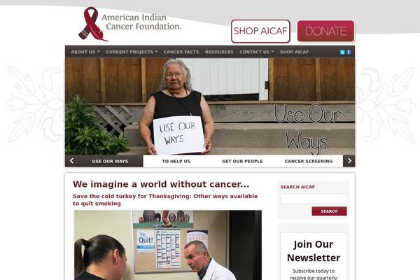 americanindiancancer.com site used Organic_natural_earth