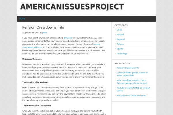 News theme site design template sample