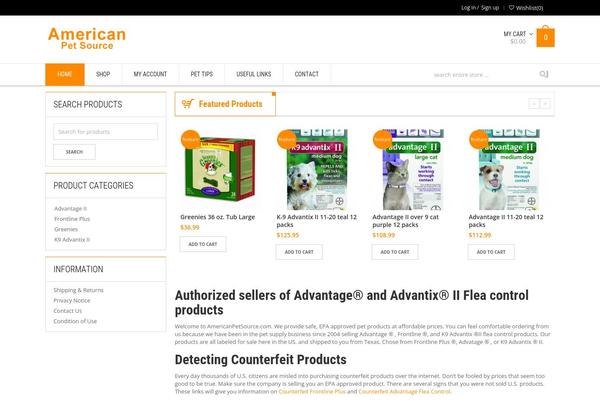 Site using Wd_quickshop plugin
