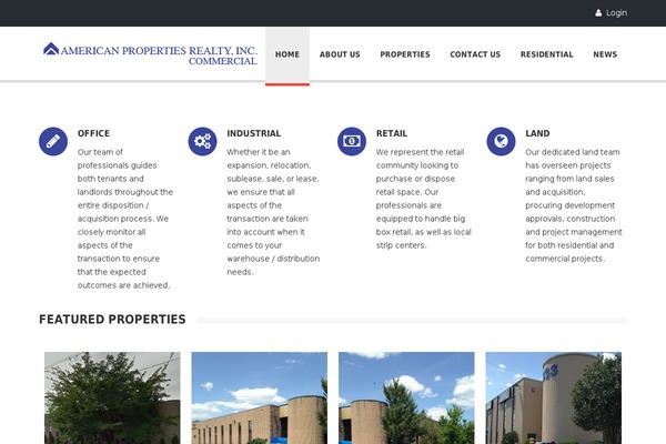 RealEstate theme site design template sample