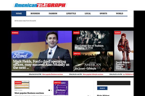 Meganews theme site design template sample