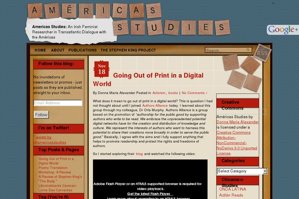 americasstudies.com site used Wordsmith-blog