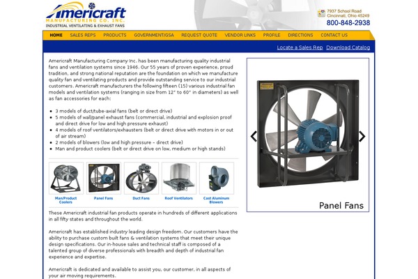 americraftmfg.com site used Americraft