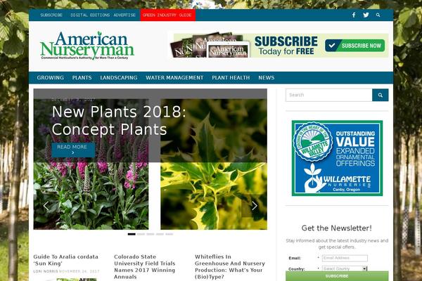 Nature Bliss theme site design template sample
