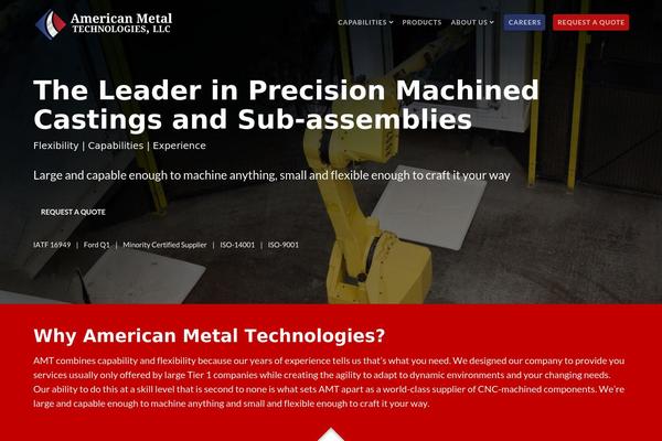 Amt theme site design template sample