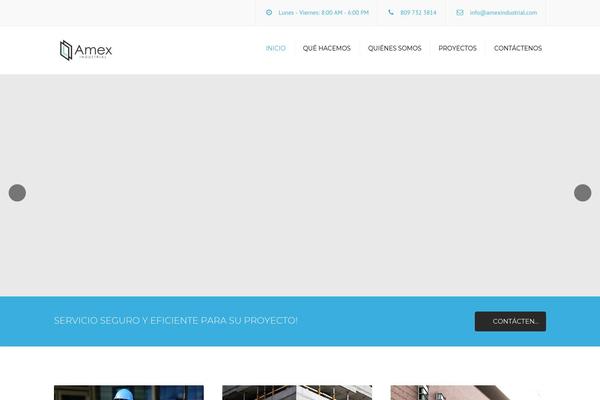 Constructo theme site design template sample