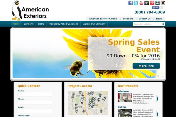 amext.com site used Americanexterior