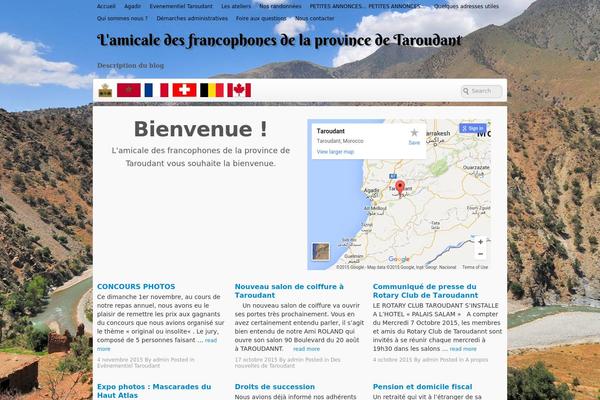 Voyage theme site design template sample