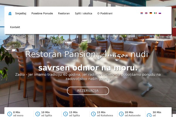 Amigos theme site design template sample