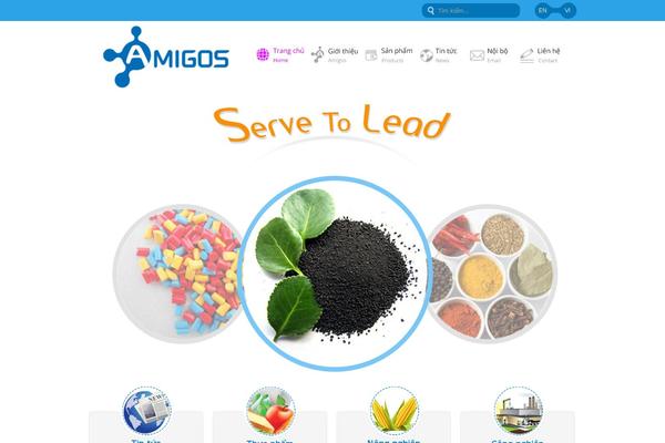 Amigos theme site design template sample