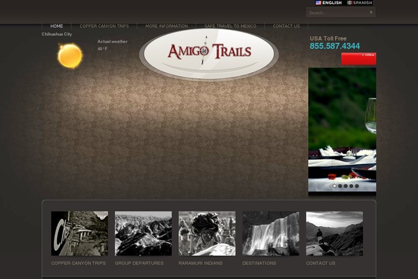 Trek theme site design template sample
