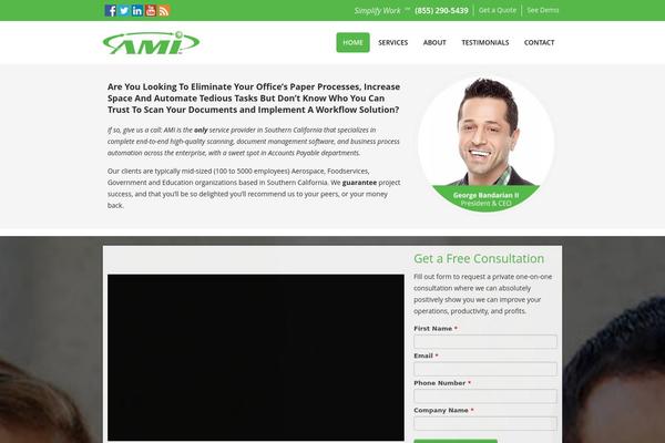 amipaperless.com site used Designn