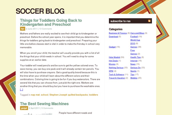 Rockstar theme site design template sample