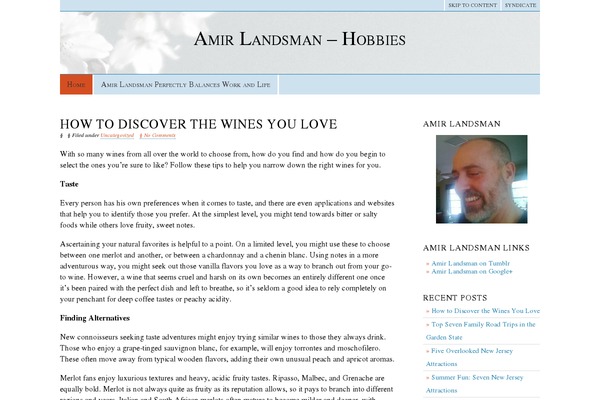amirlandsman.org site used Hanami