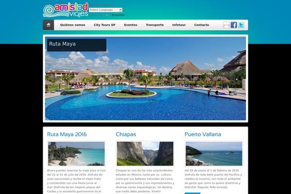 Paradise theme site design template sample