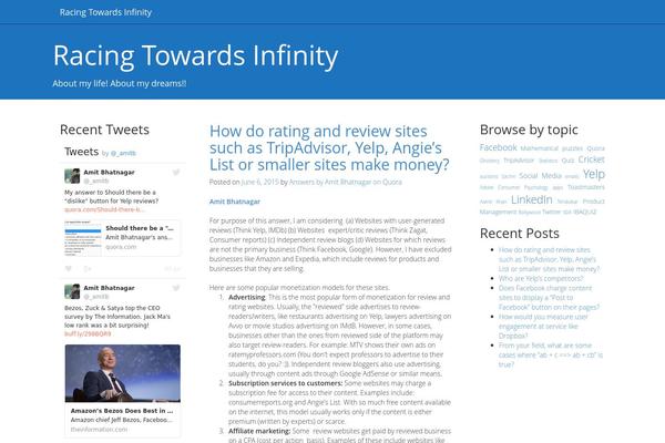 Flint theme site design template sample