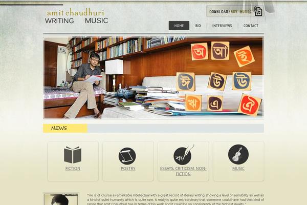 amitchaudhuri.com site used Amit-chaudhuri