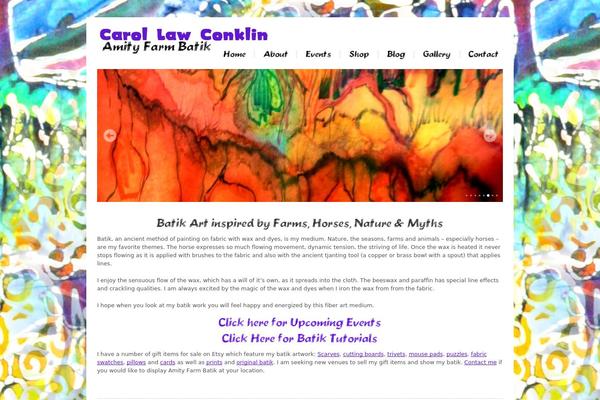 Carta theme site design template sample