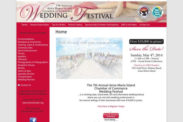 amiweddingfestival.com site used Museum Core