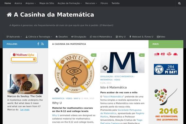 Site using Organize Series plugin