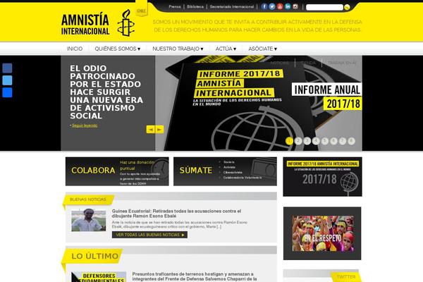 amnistia WordPress theme, websites list used amnistia theme amnistia theme websites examples