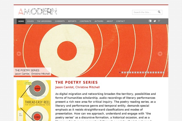 amodern.net site used Amodern-theme