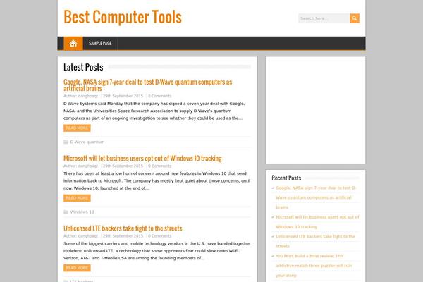 BrickYard theme site design template sample