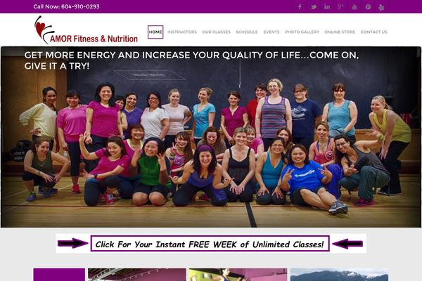 Fitness theme site design template sample