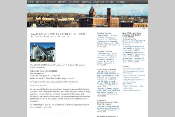 amoskeagchurch.org site used Unnamed Lite