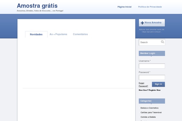 amostra-gratis.net site used Plusone