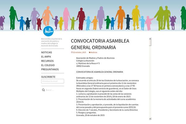 ampaasuncion.com site used Ampa-theme