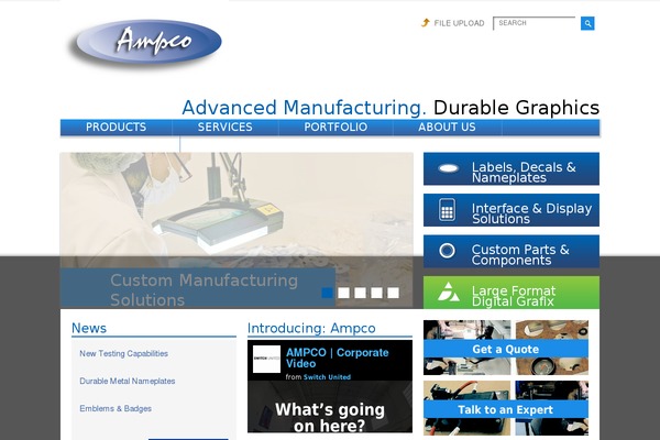 Manufacturing theme site design template sample