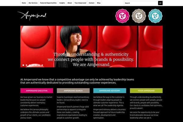 Ampersand theme site design template sample