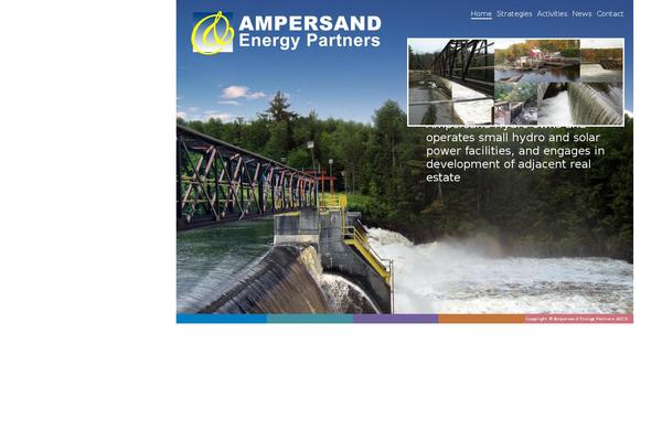 Ampersand theme site design template sample
