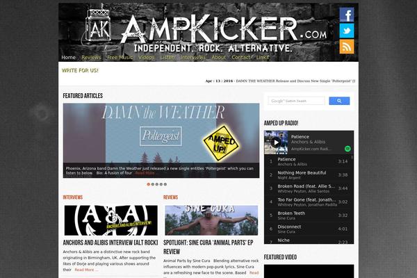Reporter theme site design template sample